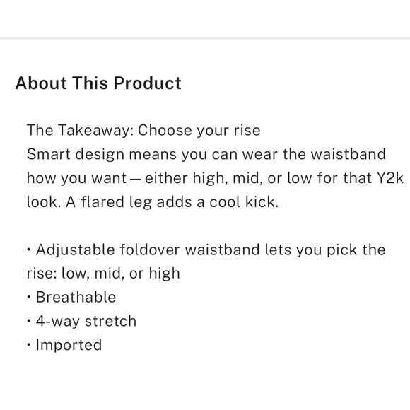 NWT Victoria's Secret PINK All Day Cotton BLING Foldover Flare Leggings, Small - Picture 8 of 9